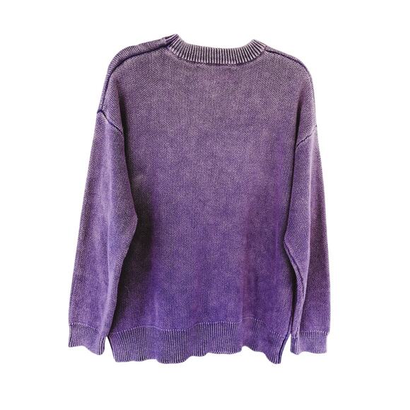 Men's Aelfric Eden Catcase Purple Graphic Sweater Size Large - Picture 4 of 6
